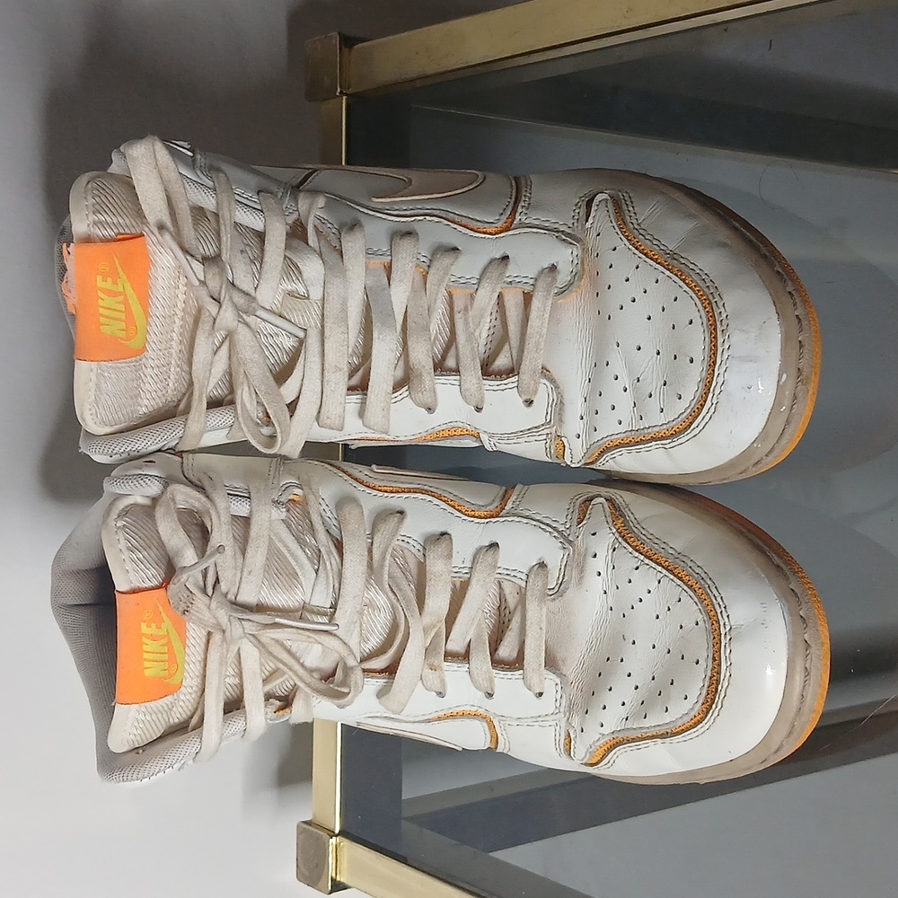 Nike Sky High Hidden Wedge White And Orange Size 8 - Picture 2 of 16